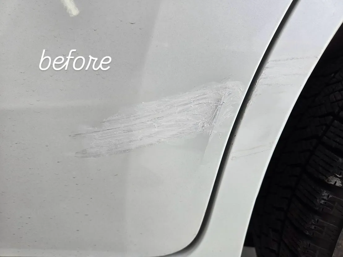 今日も自動車修理・整備の仕事を楽しんでおります！少し傷ついた...